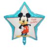 Mickey Mouse blue white star foil balloon 45cm helium quality, Auckland NZ