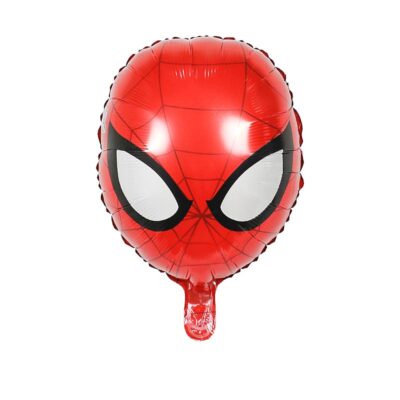 Spiderman head white eyes Foil Balloon White eyes Spider-Man foil balloon 38x43cm air fill, Auckland NZ