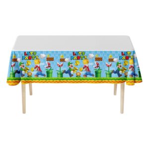 Super Mario tablecloth 180x108cm — plastic party table cover, Auckland NZ