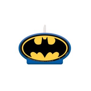 Batman Heroes Unite birthday candle 11.2x9.2cm, Auckland NZ