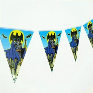 Batman party hanging flag banners 3m 10 pieces, Auckland NZ