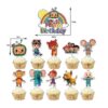 Cocomelon theme birthday cake topper set 11 pieces, Auckland NZ