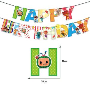 Cocomelon Happy Birthday party banner, party decoration Auckland NZ