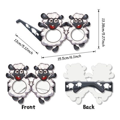 Farm Animal Party Paper Glasses 9pcs-1