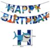 Ocean theme happy birthday banner 13pcs