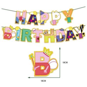 Peppa Pig party Happy Birthday banner 13 pieces, Auckland NZ