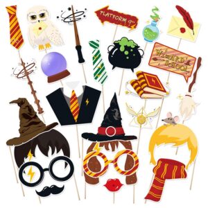 Harry Potter theme photo booth props kit 25 pieces paper, Auckland NZ