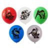 Ninja theme party balloons 5 pieces 12 inch helium quality, Auckland NZ