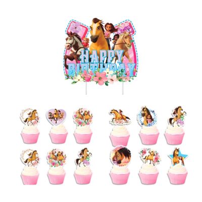 Spirit horse birthday cake topper set 13 pieces, Auckland NZ