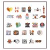 Basketball theme party stickers 50 pieces 2.1-2.9 inch vinyl, Auckland NZ