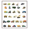 Truck and digger party stickers 50 pieces 2.9 inch, Auckland NZ