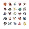 Pokémon starter characters classic party stickers 50 pieces, Auckland NZ