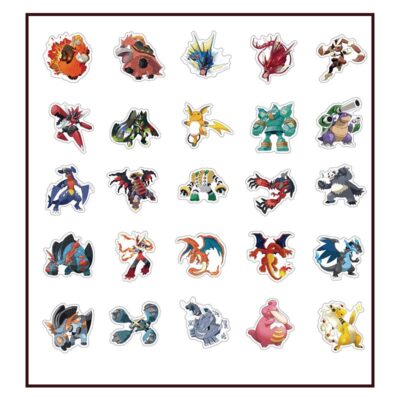 Pokémon starter characters classic party stickers 50 pieces, Auckland NZ