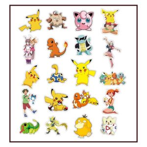 Pokémon party stickers 50 pieces 2.1-2.9 inch waterproof vinyl, Auckland NZ