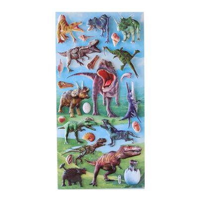 Dinosaur classic party stickers SL-QS05 22x9.5cm vinyl, Auckland NZ