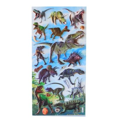 SL-QS06 Dinosaur classic party stickers SL-QS06 22x9.5cm vinyl, Auckland NZ