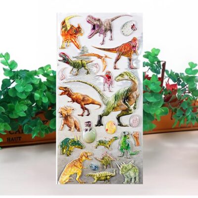 Dinosaur classic party stickers SL-QS28 22x9.5cm vinyl, Auckland NZ