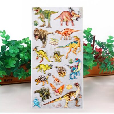 Dinosaur classic party stickers SL-QS29 22x9.5cm vinyl, Auckland NZ