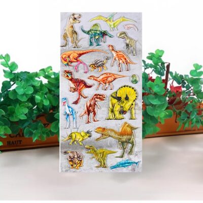 Dinosaur classic party stickers SL-QS32 22x9.5cm vinyl, Auckland NZ