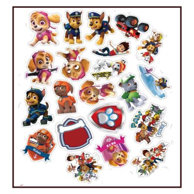 paw patrol Classic Party stickers 50pcs PAW Patrol party stickers 50 pieces 2.1-2.9 inch waterproof vinyl, Auckland NZ