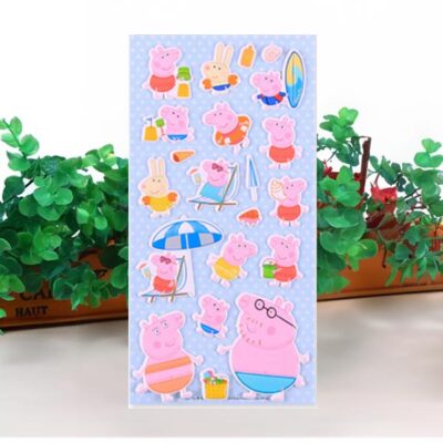 peppa pig 04 Peppa Pig classic party stickers PP-A04 22x9.5cm vinyl, Auckland NZ