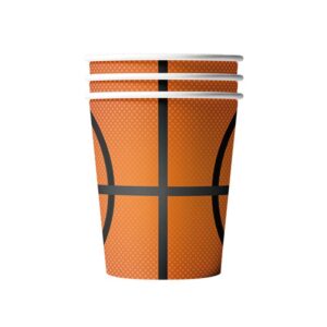 Basketball theme party cups 10 pieces basketball design, Auckland NZ
