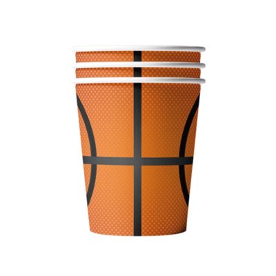 Basketball theme Basketball cups Basketball theme party cups 10 pieces basketball design, Auckland NZ