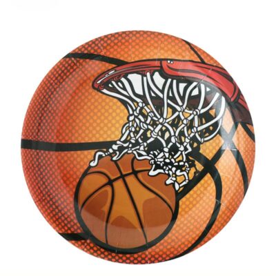 Basketball theme party plates 9 inch 8 pieces, Auckland NZ