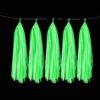 Neon green UV reactive tissue tassels, neon party decoration Auckland NZ
