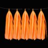 Glow Neon Luminous Tape Paper Tassel- Neon orange Neon orange UV reactive tissue tassels, neon party decoration Auckland NZ