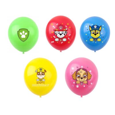 Paw Patrol Party Balloon Package – 5 Balloons PAW Patrol party balloon package 5 pieces 12 inch helium quality, Auckland NZ