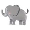 Safari jungle party elephant foil balloon 80x55cm, Auckland NZ