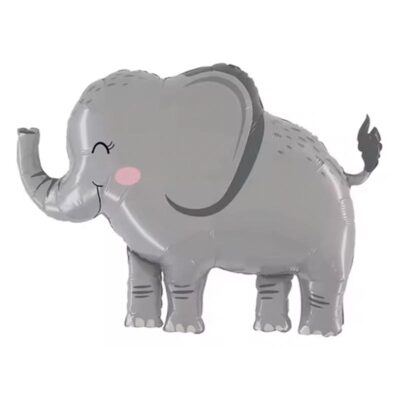 Safari jungle party elephant foil balloon 80x55cm, Auckland NZ