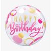 Happy Birthday pink bubble balloon 56cm Qualatex, Auckland NZ