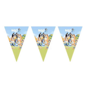 Bluey birthday party hanging flag banners, party decoration Auckland NZ