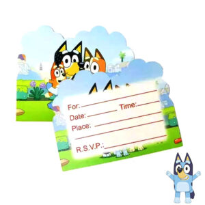 Bluey birthday party postcard invitations 10 pieces, Auckland NZ