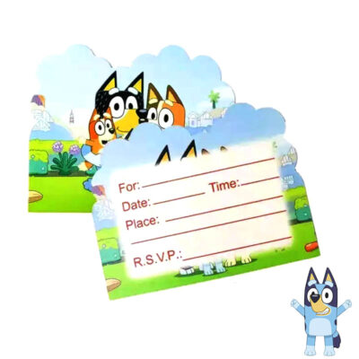 bluey invitation card Bluey birthday party postcard invitations 10 pieces, Auckland NZ