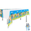 Bluey birthday party table cover, party supplies Auckland NZ