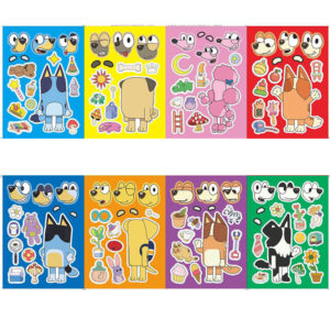 Bluey DIY character making stickers 8 pieces 8 styles, Auckland NZ