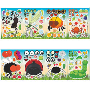 DIY insects animal making stickers 16 sheets, Auckland NZ