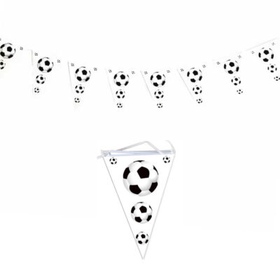 Soccer birthday party triangle flag banners pennant bunting, Auckland NZ