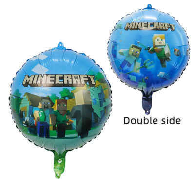 minecraft Roblox foil balloons Minecraft foil round balloon 18 inch double sided helium quality, Auckland NZ