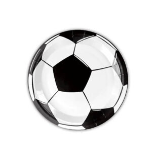 Soccer birthday party football plates 9 inch 10 pieces, Auckland NZ