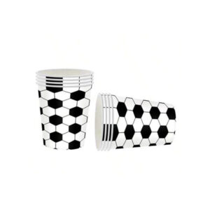 Soccer birthday party football cups 10 pieces, Auckland NZ