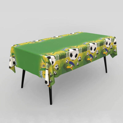 Soccer party green tablecloth 183x137cm, Auckland NZ