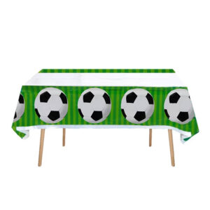 Soccer birthday party football tablecloth, Auckland NZ