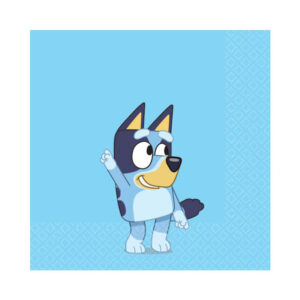 Bluey beverage napkins 16 pieces, party supplies Auckland NZ