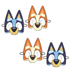 Bluey paper masks 8 pieces, party favour Auckland NZ