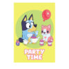 Bluey postcard invitations 8 pack, party supplies Auckland NZ