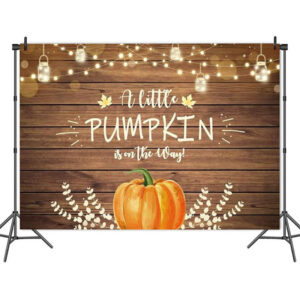Pumpkin baby shower party wall background decoration 150x100cm, Auckland NZ